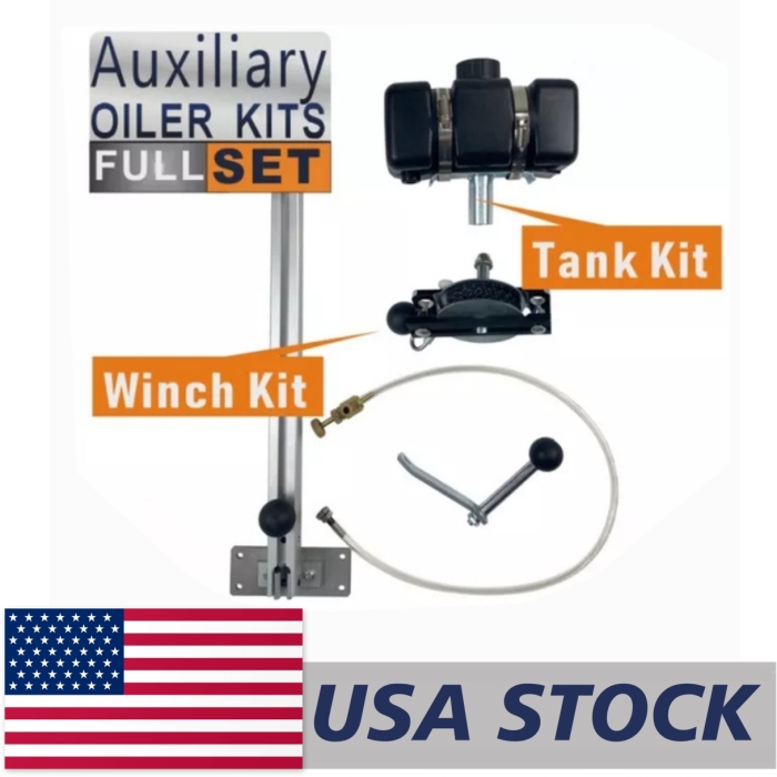 Auxiliary Oiler Winch Kit With Handle for Chainsaw Mill Milling Equipments