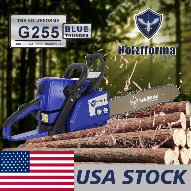 US STOCK - 45.4cc Holzfforma® Blue Thunder G255 Gasoline Chain Saw Power Head Only Without Guide Bar and Saw Chain All Parts Are For MS250 MS230 MS210 025 023 025 Chainsaw 2-4 Days Delivery Time Fast Shipping For US Customers Only