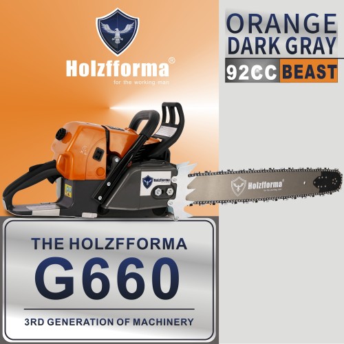 92cc Holzfforma® G660 Gasoline Chain Saw Power Head Without Guide Bar and Chain Top Quality By Farmertec All parts are For MS660 066 Chainsaw