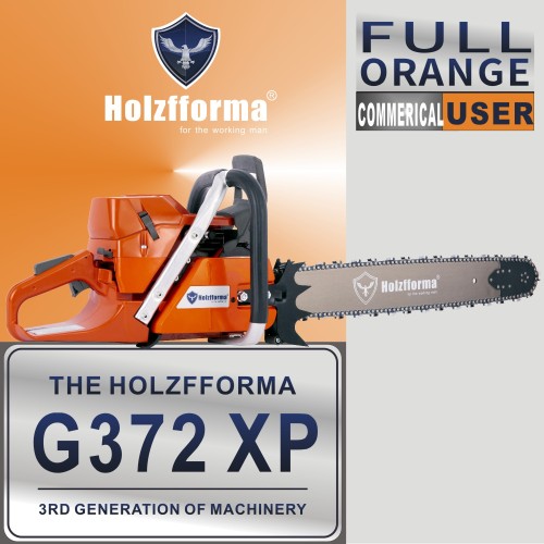 71cc Holzfforma® G372XP Gasoline Chain Saw Power Head 50mm Bore Without Guide Bar and Chain Top Quality By Farmertec All Parts Are For Husqvarna 372XP Chainsaw With Wrap Around Handle Bar