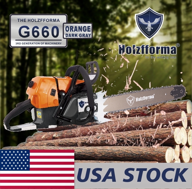 US STOCK - 92cc Holzfforma® G660 Gasoline Chain Saw Power Head Without Guide Bar and Chain Top Quality By Farmertec All parts are For MS660 066 Chainsaw 2-4 Days Delivery Time Fast Shipping For US Customers Only