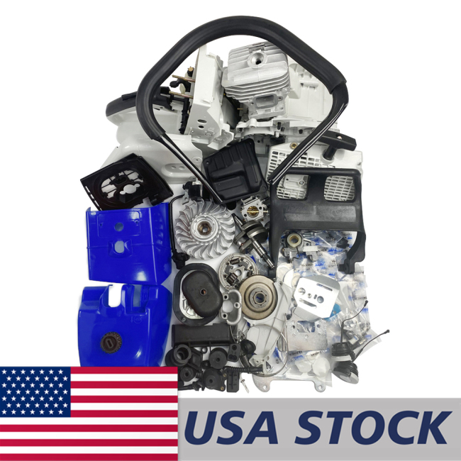 US STOCK - Farmertec Complete Blue Aftermarket Repair Parts For Stihl MS460 046 Chainsaw Engine Motor 2-4 Days Delivery Time Fast Shipping For US Customers Only