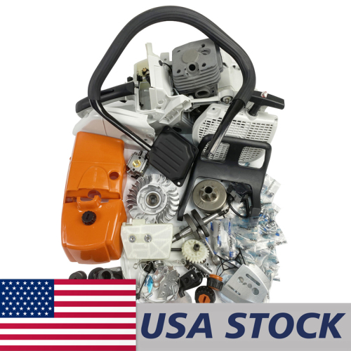 US STOCK - Complete Repair Parts For Stihl 038 MS380 MS381 Chainsaw Engine Motor Crankcase Crankshaft Carburetor Fuel Tank Cylinder Piston 2-4 Days Delivery Time Fast Shipping For US Customers Only