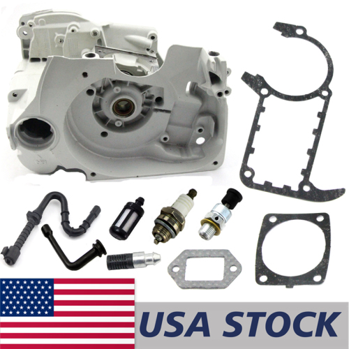 US STOCK - Crankcase Cylinder Muffler Gasket Fuel Oil Line Filter Decompression Valve Spark Plug Combo For Stihl MS361 MS341 Chainsaw 2-4 Days Delivery Time Fast Shipping For US Customers Only