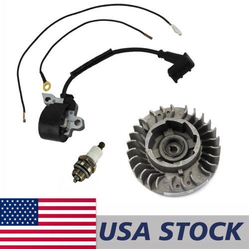 US STOCK - Ignition Coil Flywheel Spark Plug Combo For Stihl MS380 038 Chainsaw 2-4 Days Delivery Time Fast Shipping For US Customers Only