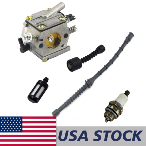US STOCK - Carburetor Spark Plug Fuel Line Filter Oil Hose Combo For Stihl MS380 038 Chainsaw 2-4 Days Delivery Time Fast Shipping For US Customers Only