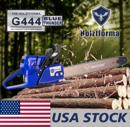 US STOCK -  71cc Holzfforma® Blue Thunder G444 Gasoline Chain Saw Power Head Without Guide Bar and Chain Top Quality By Farmertec All parts are For MS440 044 Chainsaw 2-4 Days Delivery Time Fast Shipping For US Customers Only