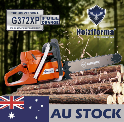 AU STOCK only to AU ADDRESS - 71cc Holzfforma® G372XP Gasoline Chain Saw Power Head 50mm Bore Without Guide Bar and Chain Top Quality By Farmertec All Parts Are For Husqvarna 372XP Chainsaw With Wrap Around Handle Bar 2-4 Days Delivery Time Fast Shipping For AU Customers Only