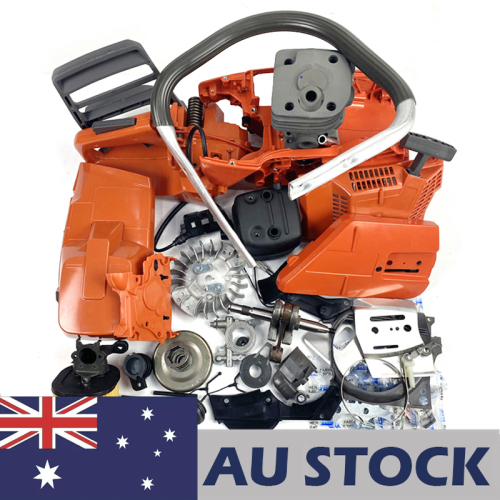AU STOCK only to AU ADDRESS - Complete Repair Parts For Husqvarna 372XP Chainsaw Crankcase Engnie Motor Cylinder Crankshaft Fuel Tank Ignition Coil Carburetor Muffler High Type Air Filter Cover 2-4 Days Delivery Time Fast Shipping For AU Customers Only