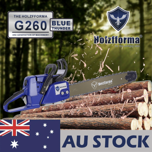 AU STOCK only to AU ADDRESS - 50.2cc Holzfforma® Blue Thunder G260 Gasoline Chain Saw Power Head Without Guide Bar and Chain Top Quality By Farmertec All Parts Are For Stihl MS260 026 MS240 024 Chainsaw 2-4 Days Delivery Time Fast Shipping For AU Customers Only
