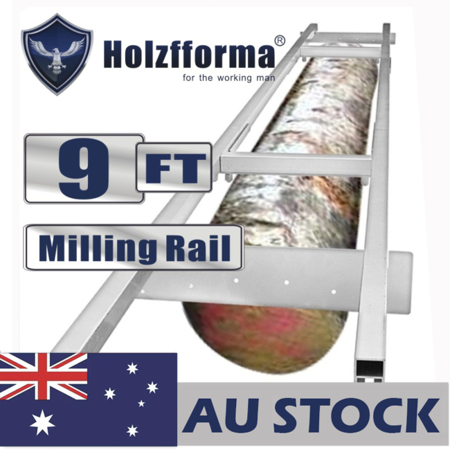 AU STOCK only to AU ADDRESS - 9FT Genuine Holzfforma® Milling Rail System, Milling Guide Set Works with all 20/24/36/48 inch Small Chainsaw mills 2-4 Days Delivery Time Fast Shipping For AU Customers Only