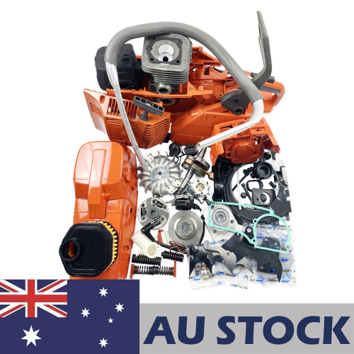 AU STOCK only to AU ADDRESS - Farmertec Complete Aftermarket Repair Parts Kit For HUSQVARNA 394 395 394XP 395XP Chainsaw Engine Motor Crankcase Crankshaft Carburetor Fuel Tank Cylinder Piston Ignition Coil Muffler 2-4 Days Delivery Time Fast Shipping For AU Customers Only