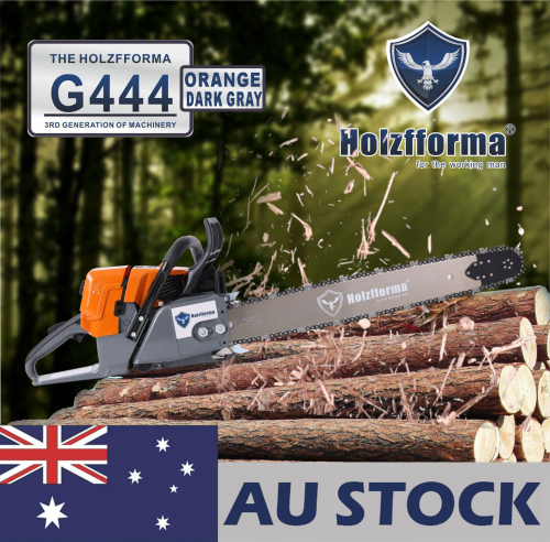 AU STOCK - 71cc Holzfforma® Orange Dark Gray G444 Gasoline Chain Saw Power Head Without Guide Bar and Chain Top Quality By Farmertec All parts are For MS440 044 Chainsaw  2-4 Days Delivery Time Fast Shipping For AU Customers Only