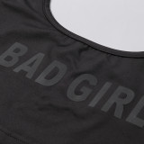 Reflective Bad Girl Tank Crop Top 93043