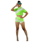 Sport Two Piece Short Set Outfits 6090