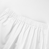 Women White Slacks Pants P2875W07