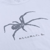 Women Reflecitve Print T Shirt With Spider 92516P