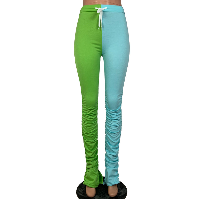 Bottom Zipper Color Block Sweatpants