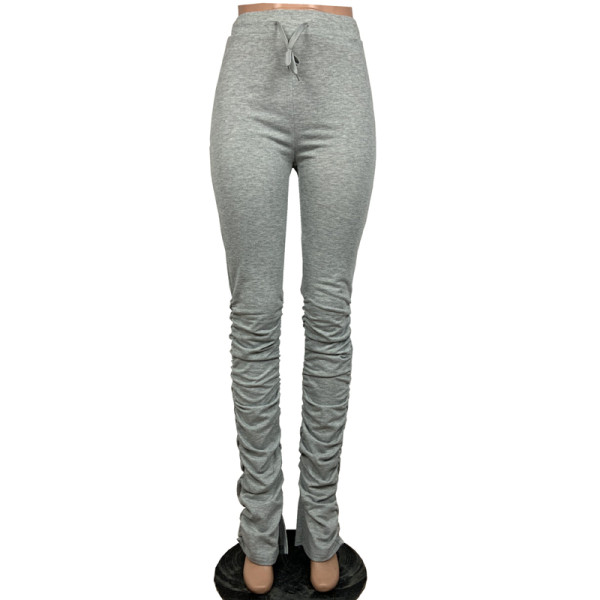 stacked cargo sweatpants