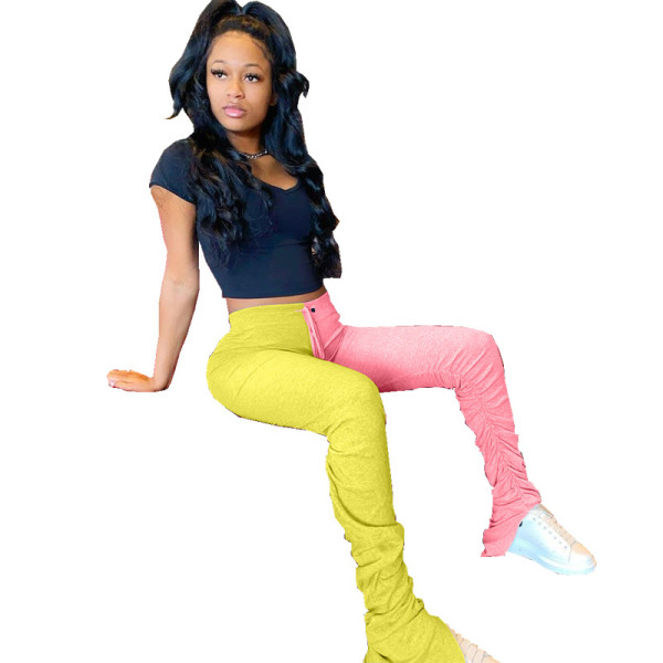 baby girl color block sweatpants