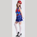 S-XL Sexy Women Mario Costume THY001