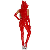 Devil Halloween Sexy Hoodie Jumpsuit Costume with Gloves TXX6853