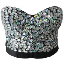 Beaded Push Up Women's Bustier Corset Party Top (TA722)