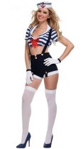 4PCS Striped Sailor Costume TAF1231