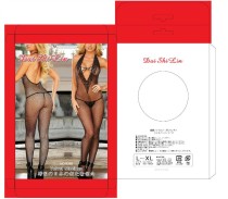 Sexy V-neck Bodystocking With Package Box