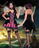 Evil Vampire Halloween Sexy Lingerie Costume (80749)