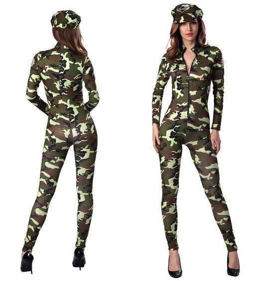 2PCS Army Jumpsuit Costume TLQZ16046