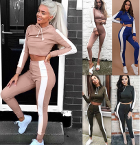 4-Colors Women Hoodie and Pants Tracksuit (TXCL9443)