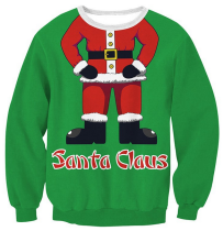 S-XXL Green Santa Clause Christmas Sweatshirt (TXCL0089-3)