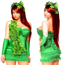 4PCS Deluxe Green Ivy Cosplay Princess Costume (TW7411)