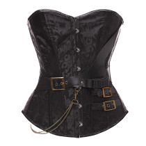 Black Corset With Chain S-6XL (TW7545-2)