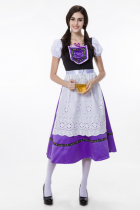 Purple Adult Maid Beer Party Costume M L XL (TLQZ15068)