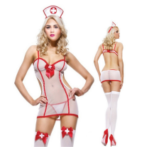 Sexy Sheer Nurse Costume TFQQ0685