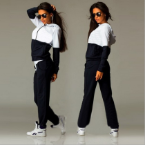 Fashion Women Hoodie and Pants Tracksuit (TXCL8905-1)