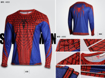 Spider Print Quick-dry Long Sleeve Sports Men Shirt TJELA002