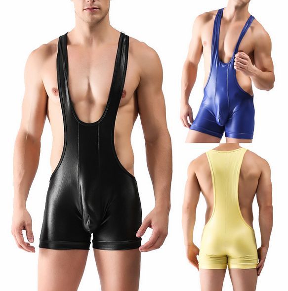 Sexy Faux Leater Men Underwear (TFR002)