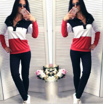 2 Piece Women Hoodie Top and Pants Tracksuit (TXCL9293-1)