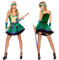 Green Ninja Turtles Cosplay Adult Costume (TLQZ2865a)