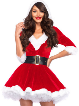 M-XL High Quality Red Santa Dress Costumes (TCLP767-1)