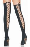 Lace up Thigh High with Satin Bow