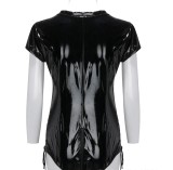 Leather Night Wear Erotic Lingerie Bodysuit TYHZM2107