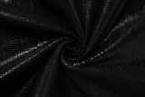 Leather O-Neck Sleeveless Bodycon Jumpsuit TSXE22Q11957