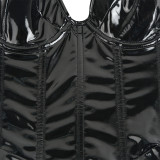PVC Lady Bodysuit Teddy Lingerie TW1362