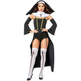 5PCS Halloween Nun Costume for Women TMRP3116
