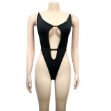 High Cut Erotic Swimsuit with Matching Cover Up