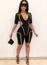 Sexy Cut Out Active Bodycon Rompers